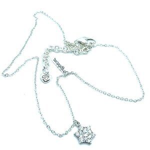 Brighton Arctica Snowflake Crystal Winter Holiday Christmas Necklace 18” NWT